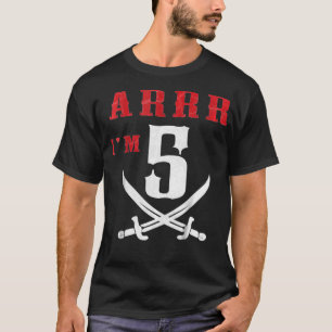 T-shirt Enfants ARRR Im 5 Pirate Anniversaire fête Cinq an