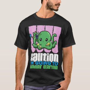 T-shirt Enfants Attention Je vais à la maternelle jolie Oc
