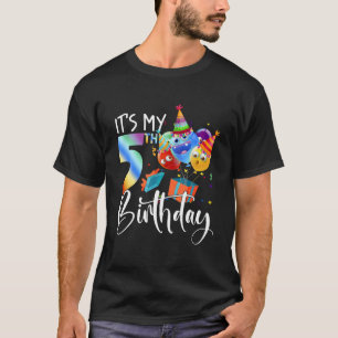 T-shirt Enfants Balloon 5E Anniversaire J'ai 5 ans Garçons
