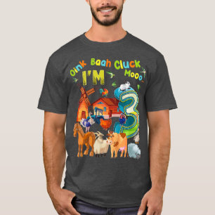 T-shirt Enfants Barnyard 3e anniversaire Animaux de ferme