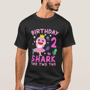 T-shirt Enfants Bébé Requin mignon 2E Anniversaire Garçon