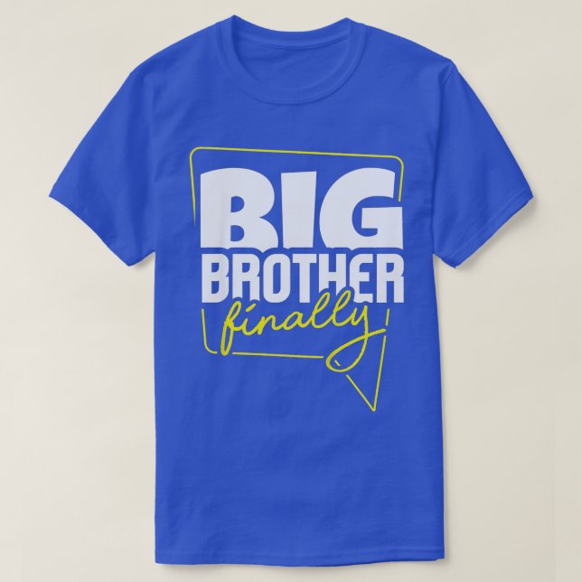 T-shirt Enfants Big Brother Enfin I Plus Ancien Frère I Bi (Design devant)