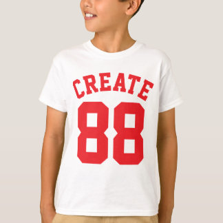 T-shirt Enfants blancs et rouges | Sports Jersey Design