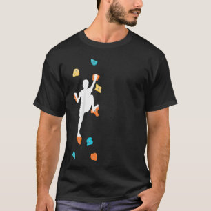 T-shirt Enfants Bouldering Climber Mur Escalade Escalade H