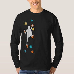T-shirt Enfants Bouldering Climber Mur Escalade Escalade H