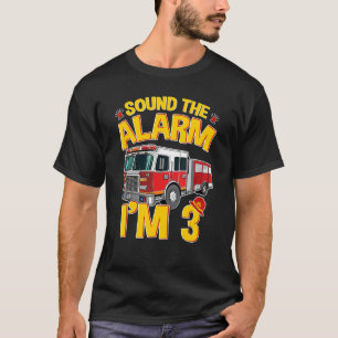 T-shirt Enfants Camion d'incendie 3e anniversaire Garçon P