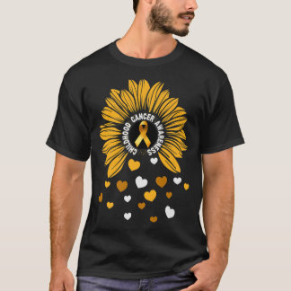 T-shirt Enfants Cancer pédiatrique Tournesol cancer infant