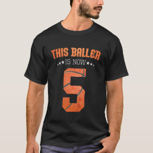 T-shirt Enfants ce baller est maintenant 5ème anniversaire
