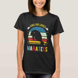 T-shirt Enfants Ce gosse aime Manatees Garçons et filles M