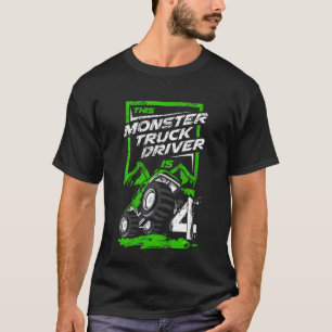 T-shirt Enfants Ce Monster Truck Driver 4 ans Monster