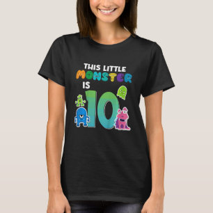 T-shirt Enfants Ce Petit Monstre A 10 Ans 10ème Naissance