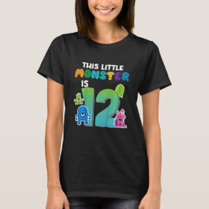 T-shirt Enfants Ce Petit Monstre A 12 Ans 12e Naissance
