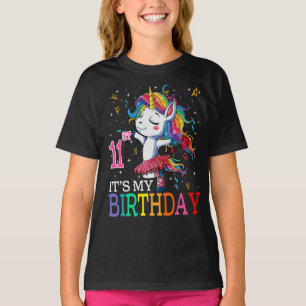 T-shirt Enfants C'est mon 11e anniversaire Unicorn 11 ans 