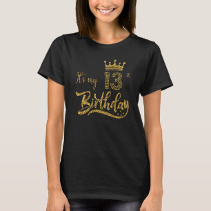 T-shirt Enfants C'est mon 13e anniversaire mignonne Femmes