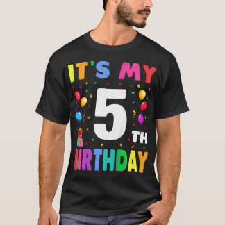 T-shirt Enfants C'Est Mon 5E Anniversaire 5 Cinq Joyeux An