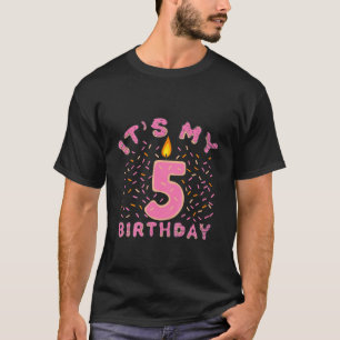 T-shirt Enfants C'est mon 5e anniversaire filles 5 ans bei