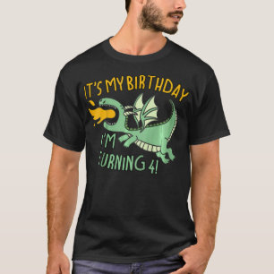 T-shirt Enfants C'Est Mon Dragon D'Anniversaire Pour Les E