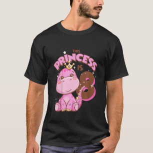 T-shirt Enfants Cette princesse est 8 filles 8e anniversai