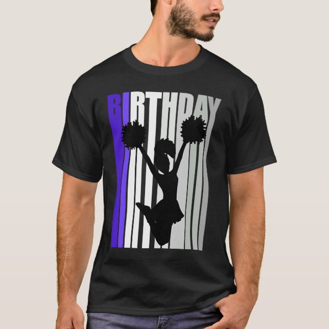 T-shirt Enfants Cheerleader Anniversaire Femmes Couleurs C (Devant)