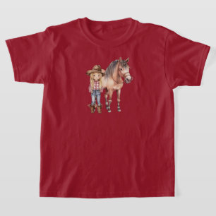 T-shirt Enfants Cheval