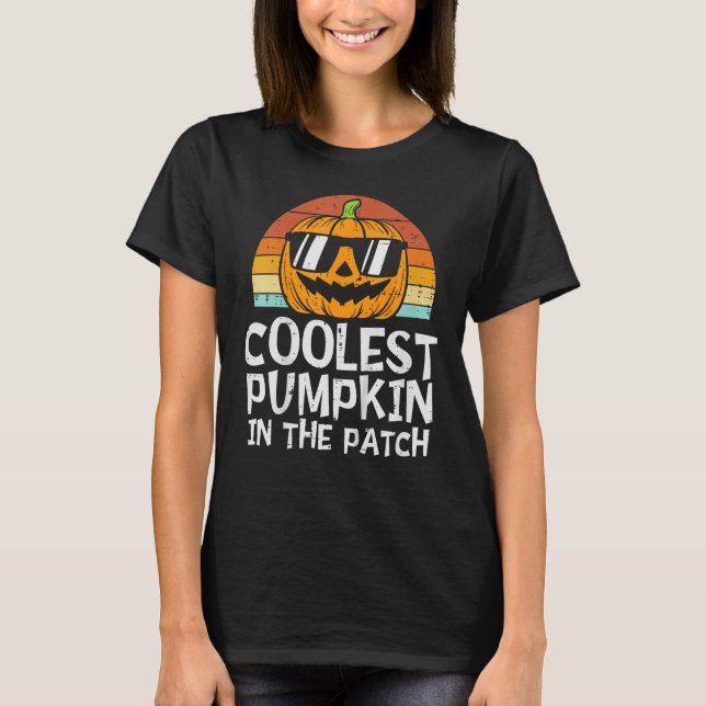 T-shirt Enfants Citrouille le plus frais dans le Patch Tod (Devant)