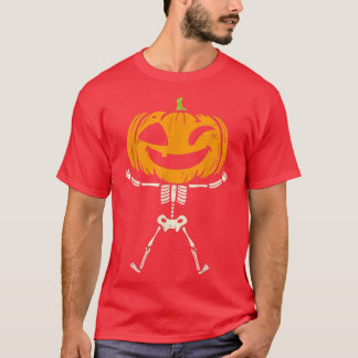 T-shirt Enfants Citrouille Skeleton mignonne Éffrayant Tod