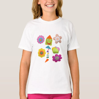 T-shirt Enfants colorés Floral Tee Fun Spring Outfit & Cad