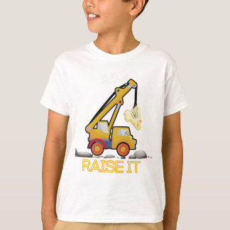 T-shirt Enfants Construction Camion 4e anniversaire Garçon