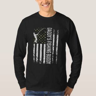 T-shirt Enfants Cool Usa Patriotique papa's Fishing Buddy