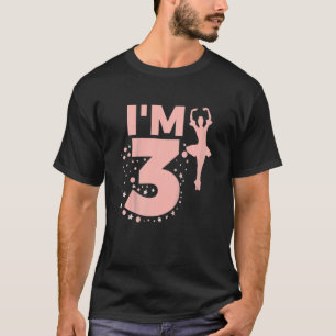 T-shirt Enfants Cute Ballerina 3e anniversaire Filles Ball