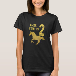 T-shirt Enfants Cute Horse 2e Anniversaire Ce Filet Est 2