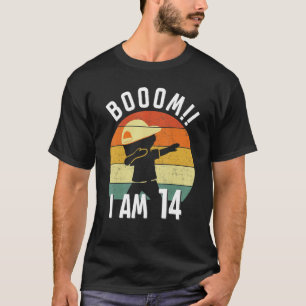 T-shirt Enfants Dabbing Anniversaire 14 Ans tenue Garçons 