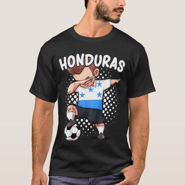T-shirt Enfants Dabbing joueur de football Honduras Soccer (Devant)