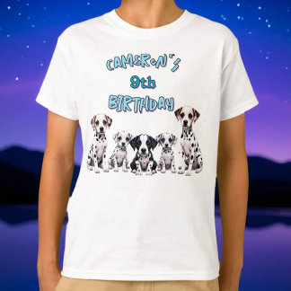 T-shirt Enfants Dalmatiens Anniversaire de la fête des chi