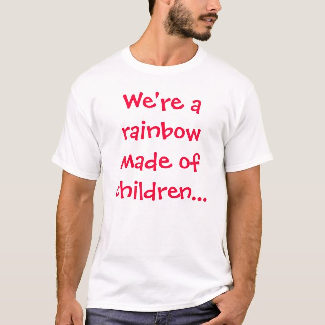 T-shirt enfants d'arc-en-ciel (Devant)