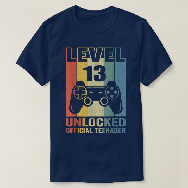 T-shirt Enfants de 13 ans 13e anniversaire Niveau 13 déver (Design devant)