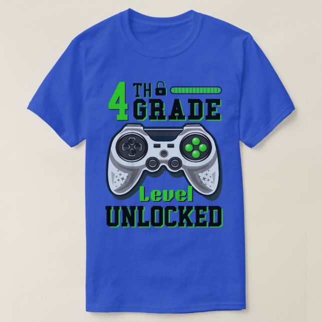 T-shirt Enfants de 4e année déverrouillés vers la vidéo de (Design devant)