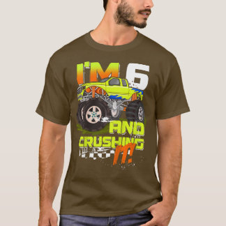 T-shirt Enfants de 6 ans et le broyer - Monster Truck 6 an