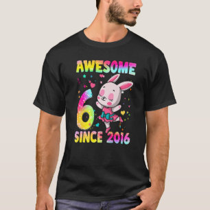 T-shirt Enfants de 6 ans Filles Ados mignonne Fille Rabbit