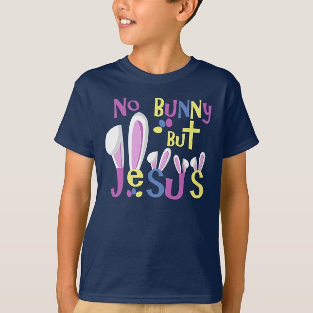 T-shirt Enfants de chemises de Pâques - aucun lapin mais (Devant)