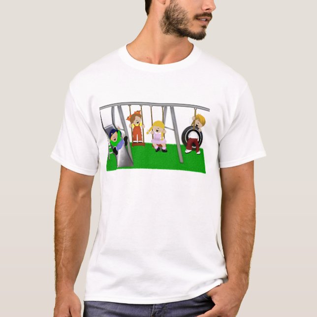 T-shirt Enfants de terrain de jeu (Devant)
