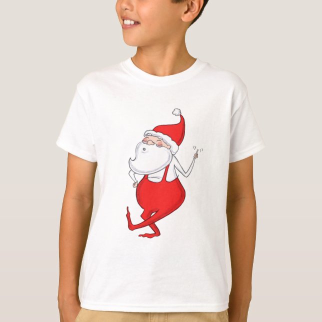 T-shirt Enfants de vacances pour le Père Noël (Devant)