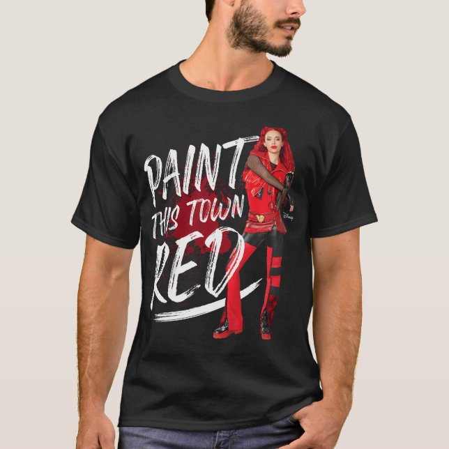 T-shirt Enfants Descendants 4 - La Montée De Rouge Peint C (Devant)