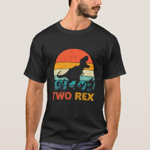 T-shirt Enfants Deux Rex Anniversaire Deux Rex Dinosaur 2e