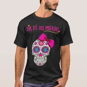 T-shirt Enfants Dia De Los Muertos Crâne de Sucre Jour des