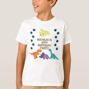 T-shirt Enfants Dinosaur fête d'anniversaire
