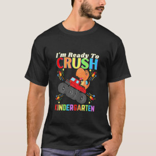 T-shirt Enfants Dinosaur Je Suis Prêt À Écraser Le Jardin