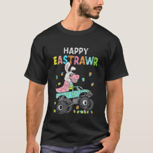 T-shirt Enfants Dinosaur Monster Truck Rex Happy Pâques To