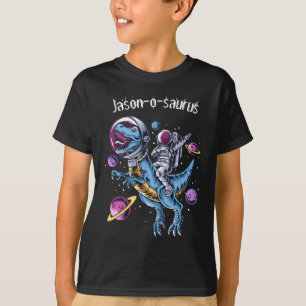 T-shirt Enfants Dinosaur T-Rex Astronaut Ajouter Nom T-Shi