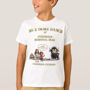 T-shirt Enfants drôles ne caressent pas yak de vache duvet